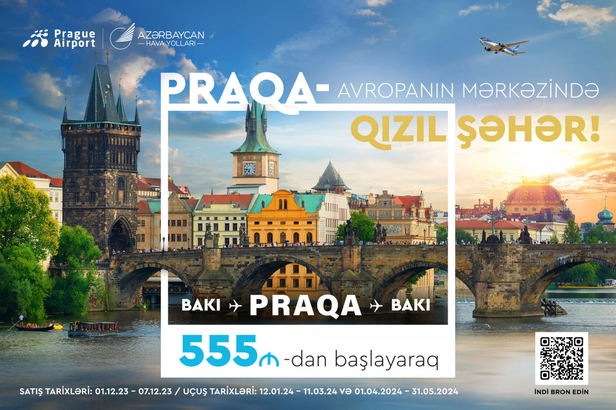 AZAL Bakıdan Praqaya olan uçuşlara ENDİRİM ETDİ