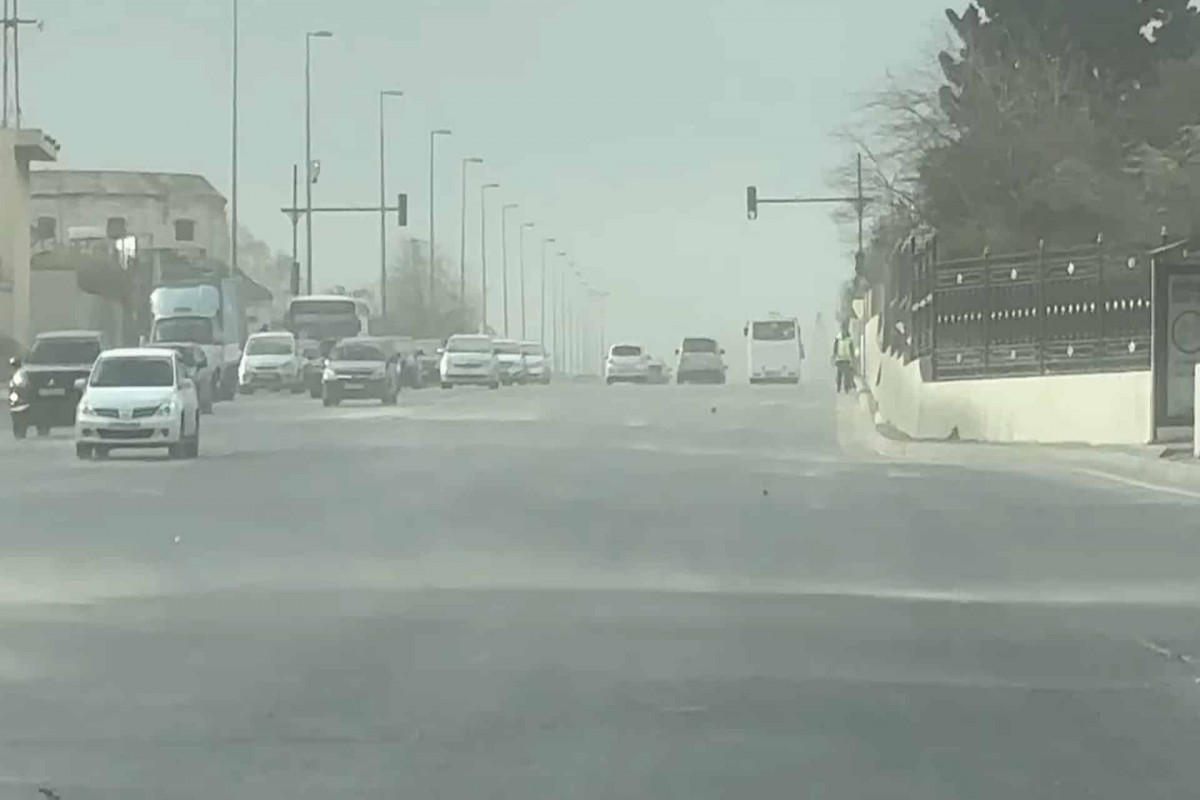 Havada toz dumanı müşahidə edilir