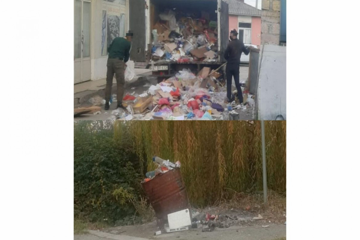 Küçəyə tullantı atanlar cərimələndi
