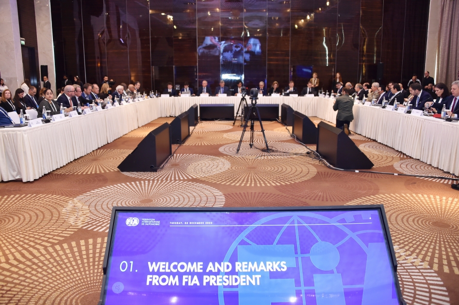 Bakıda FIA-nın Baş Assambleyasının iclası başlayıb