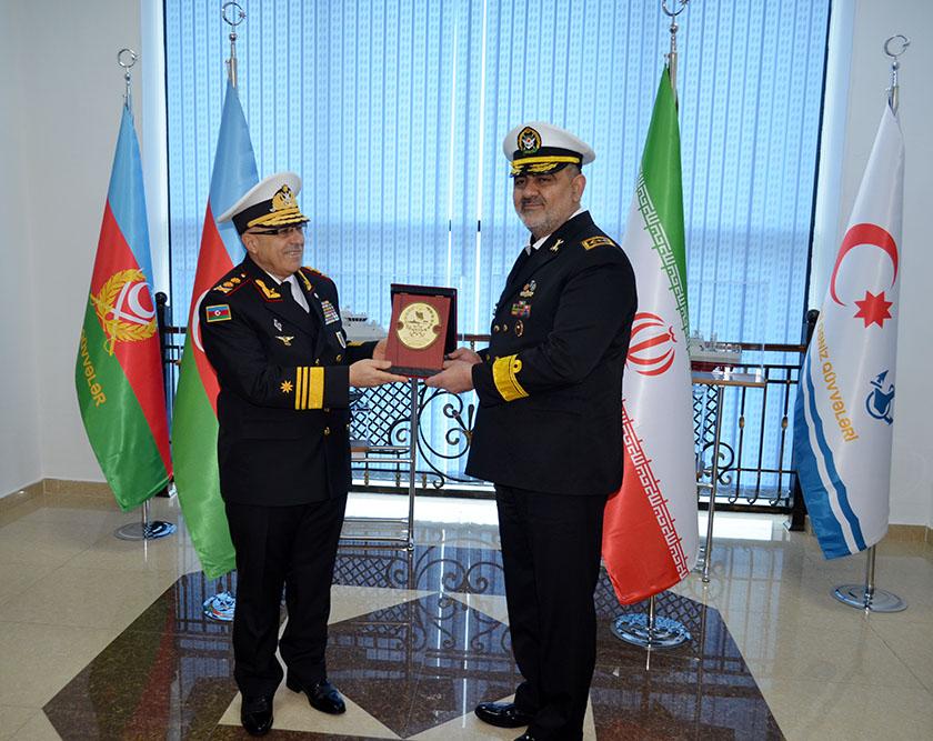Azərbaycan və İran kontr-admiralları görüşdü - FOTO