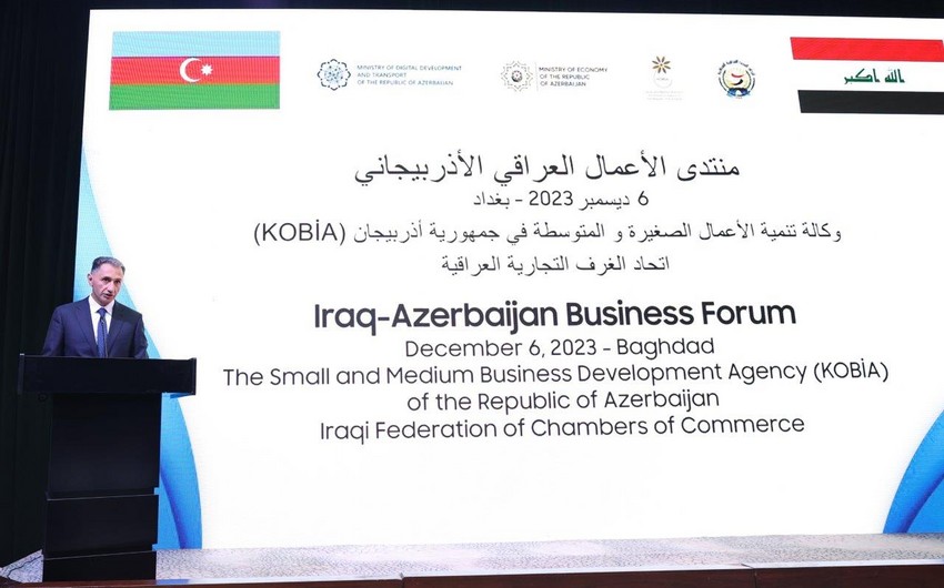 Bağdadda İraq-Azərbaycan biznes forumu keçirilib - FOTO