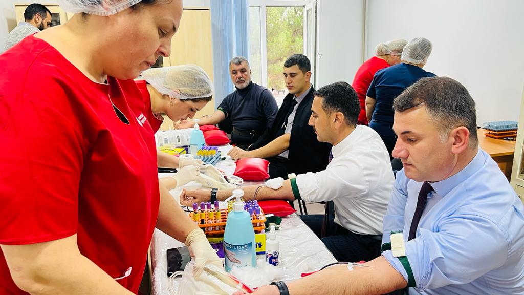 Hacıqabulda qanvermə aksiyası keçirilib - FOTO