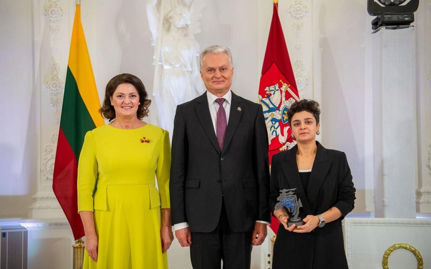 Diaspor təşkilatının rəhbərinə “Litvanın Gücü” mükafatı verildi