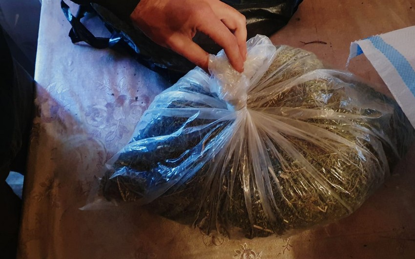 3 kiloqram qurudulmuş marixuana götürüldü