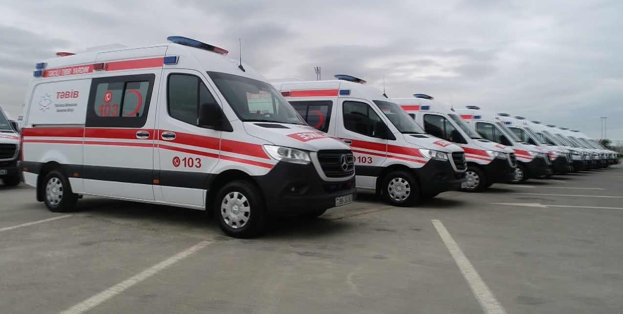100 ədəd yeni təcili tibbi yardım maşını alınıb