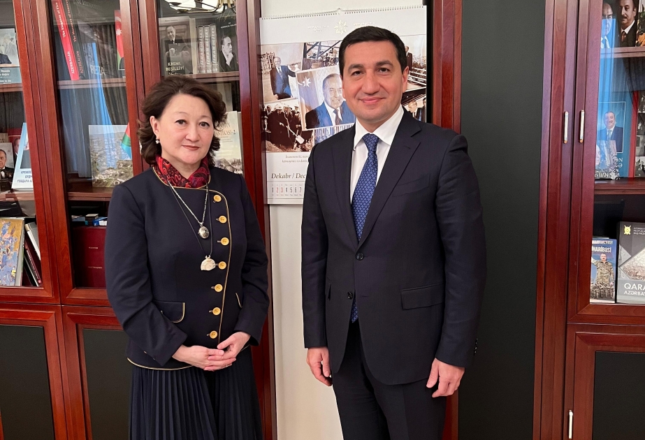 Hikmət Hacıyev Türk Mədəniyyəti və İrsi Fondunun prezidenti ilə görüşdü