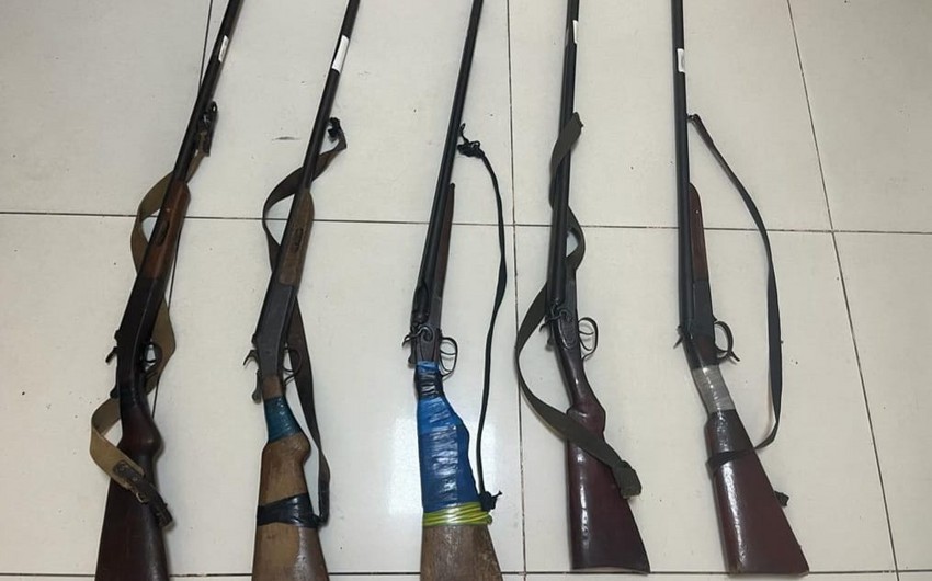 Polis qanunsuz silahları ələ keçirdi