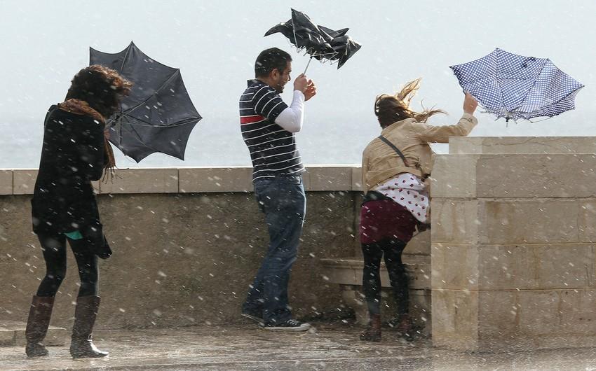 Bakıda küləyin sürəti güclənir - FAKTİKİ HAVA