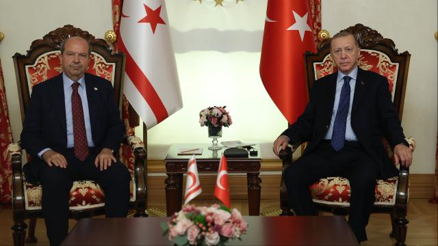 Ersin Tatar Ərdoğanla görüşdü 