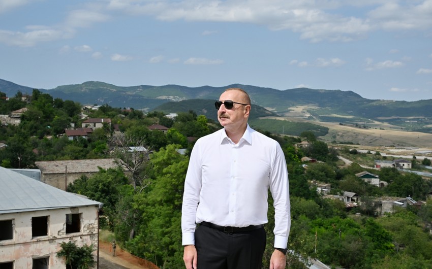 İlham Əliyev Xocalının Dağdağan kəndində
