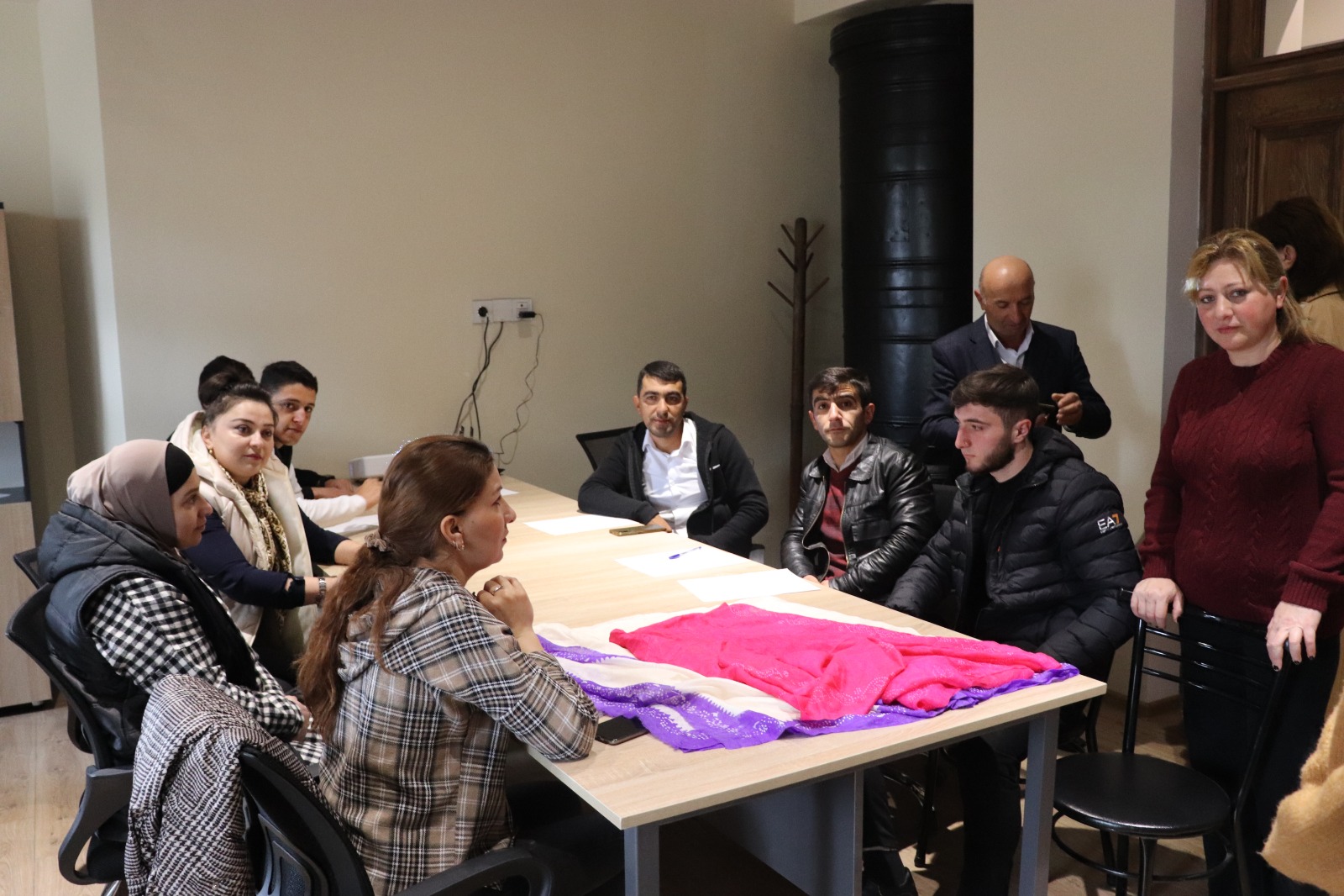 Kəlağayı emalatxanası: Turistlər Şəkidə istehsal prosesini izləyəcək  - FOTOLAR