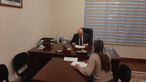 Əhliman Əmiraslanov Milli Məclisdə vətəndaşları qəbul edib - FOTOLAR