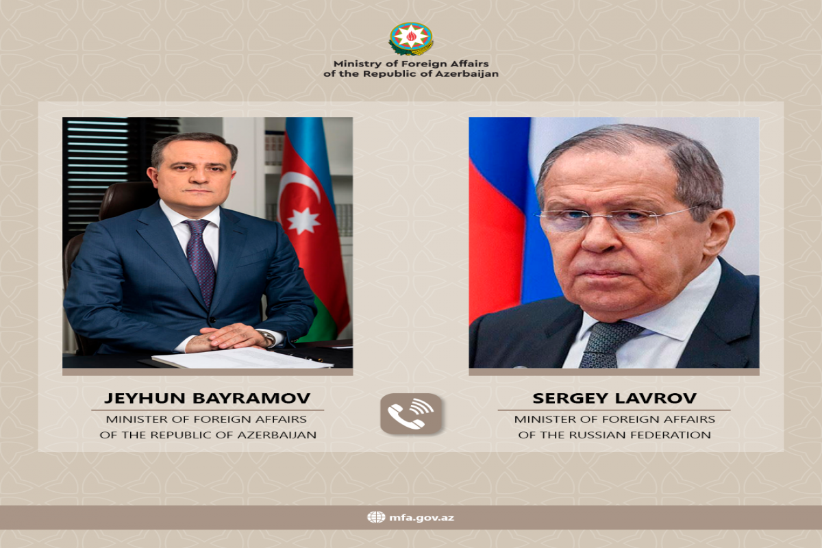Bayramov Lavrovla regionu müzakirə etdi 