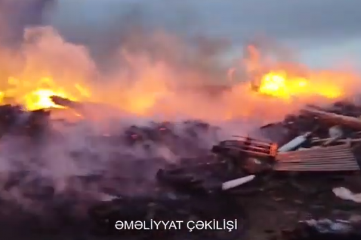 Sərhəddəki yanğın söndürüldü