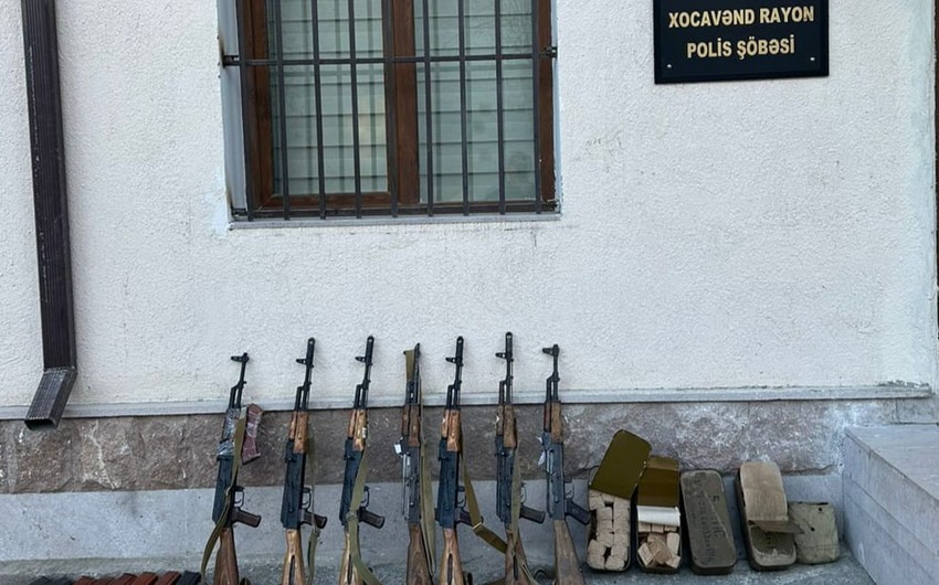 Xocəvənddə 7 avtomat, 2 qumbara TAPILDI