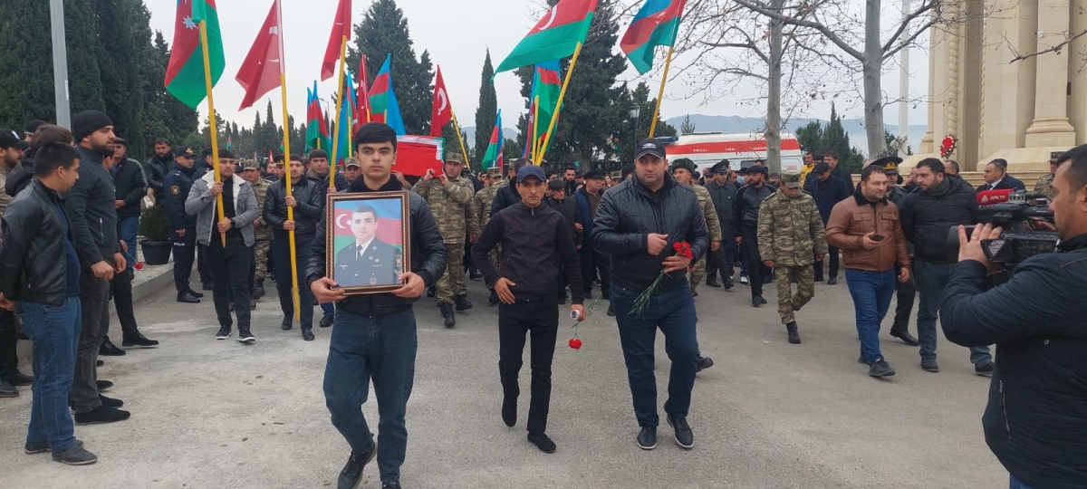 Şəhidimiz Gəncədə dəfn edildi - FOTO