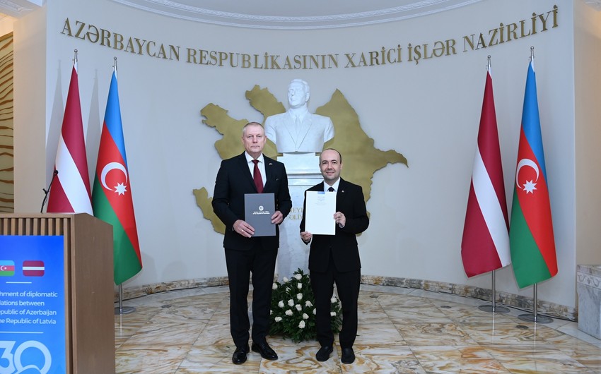 Azərbaycan-Latviya diplomatik münasibətlərinin 30 illiyi qeyd olundu - FOTO