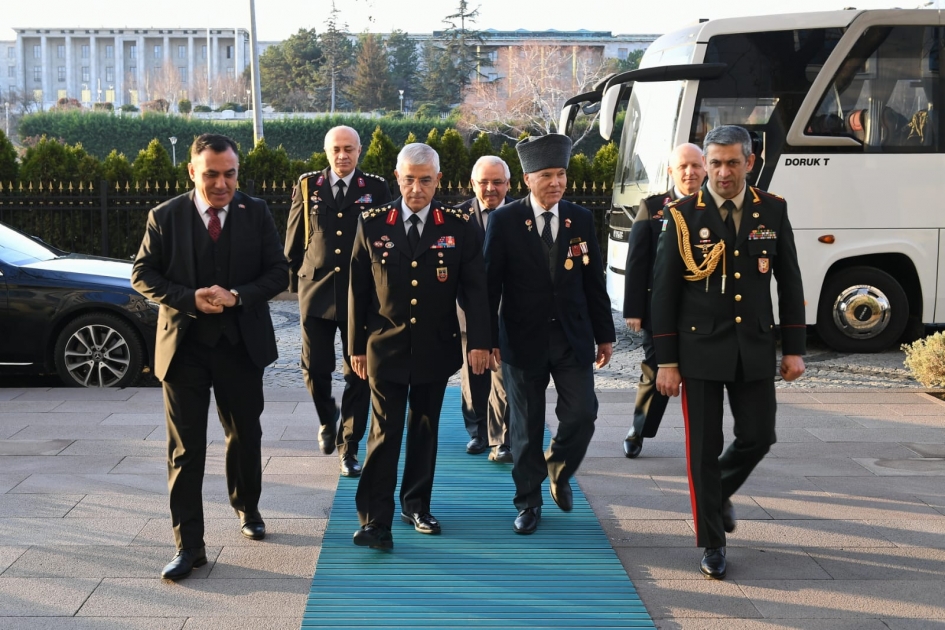 Müharibə iştirakçıları Türkiyə Jandarma Komandanlığında - FOTO