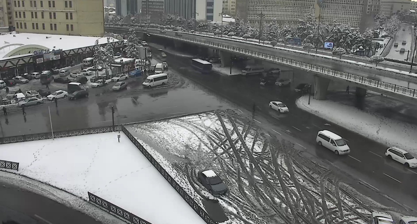 Bakıda yollar açıqdır - FOTOLAR