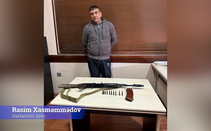 Tapdığı avtomatı polisə təhvil verməyən şəxs saxlanıldı