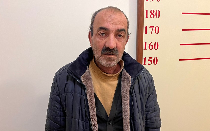 Qubada saxlanılan kişinin üzərində silah AŞKARLANDI