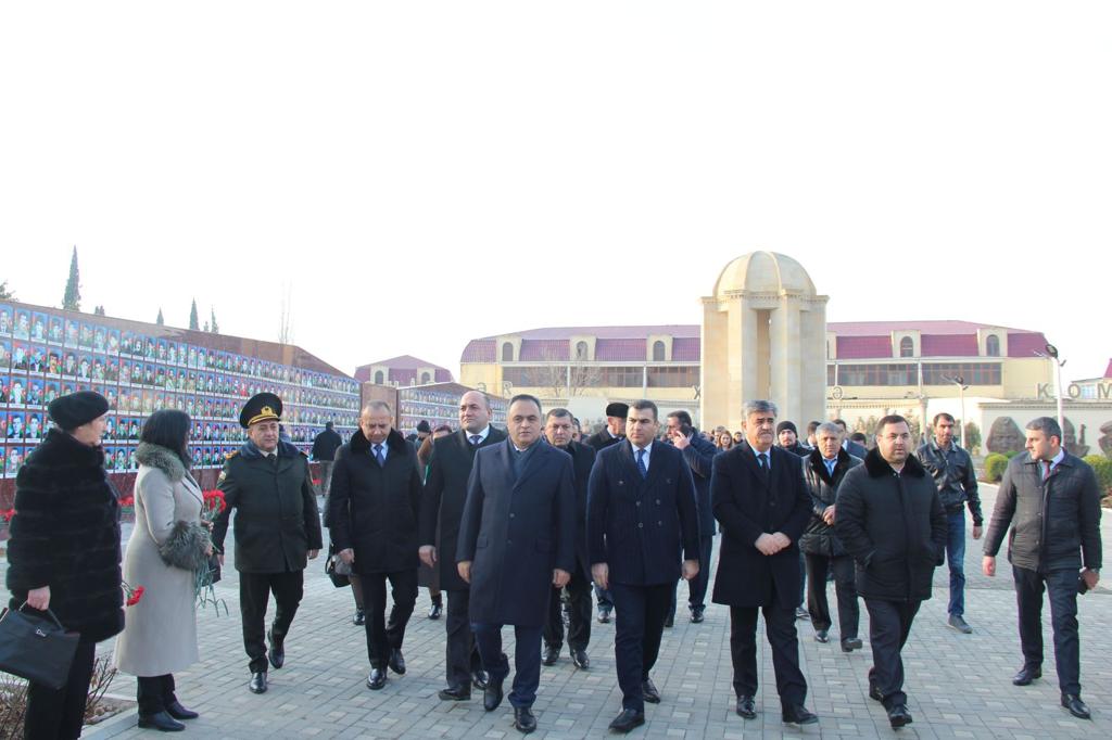 Goranboyda 20 Yanvar şəhidləri anıldı - FOTO