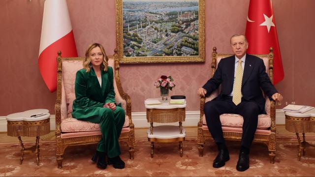 İtaliyanın Baş naziri Türkiyəyə gəldi - Ərdoğanla görüş