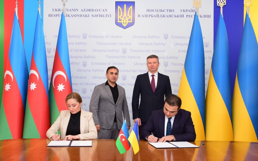 Ukrayna və Azərbaycan diasporları arasında memorandum imzalandı - FOTO