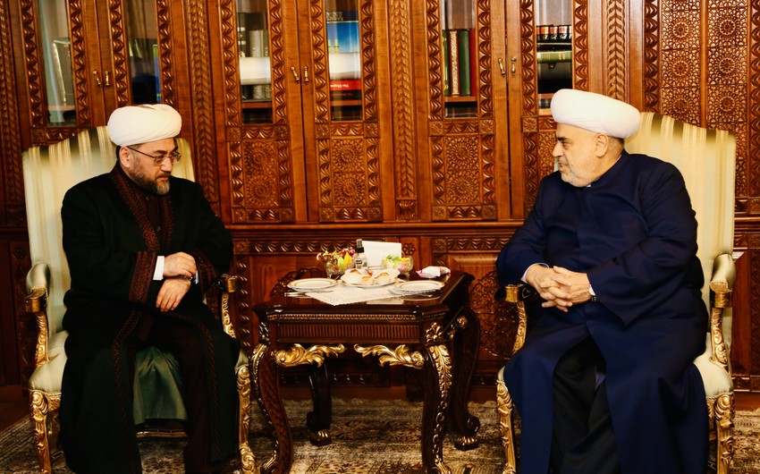 Şeyx Özbəkistan Müftisini qəbul edib