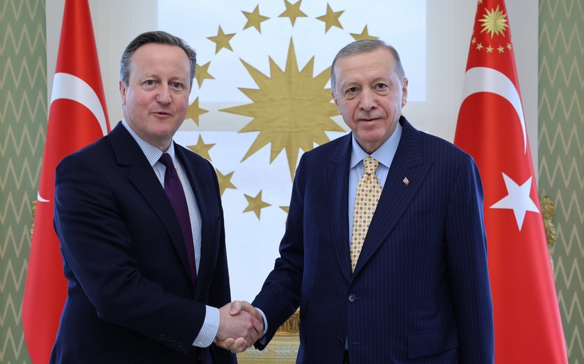 Ərdoğan Britaniya XİN başçısını qəbul etdi