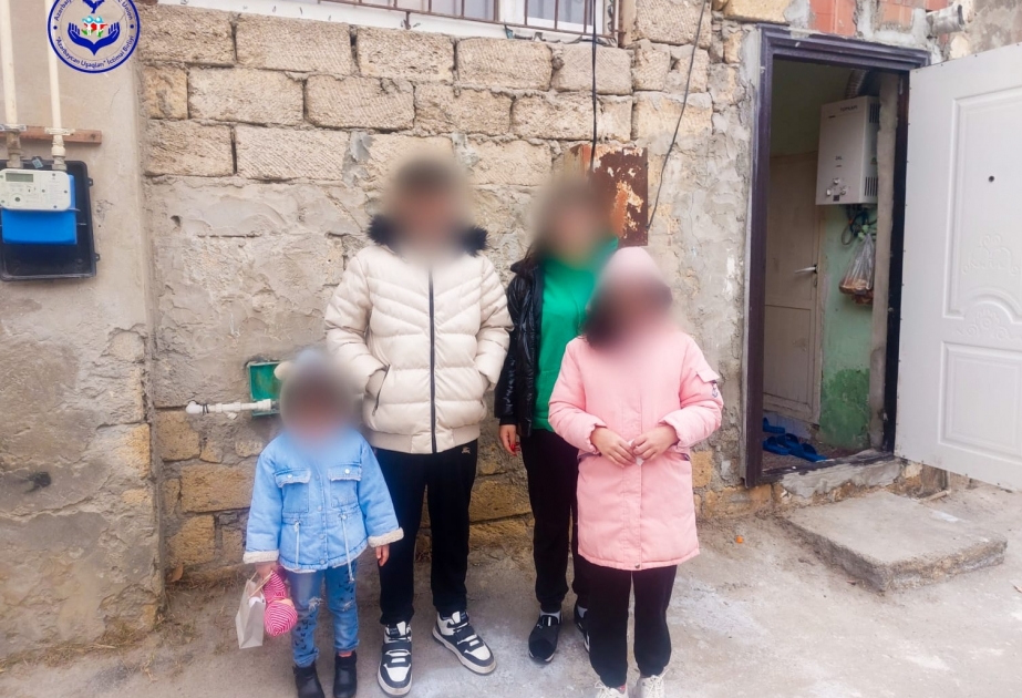 Bir ailənin 4 azyaşlı uşağı sığınacağa yerləşdirildi