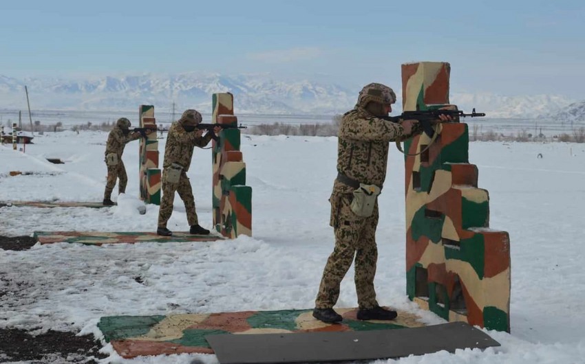 Xüsusi təyinatlılar şərti düşmən hədəflərini məhv etdilər - FOTO