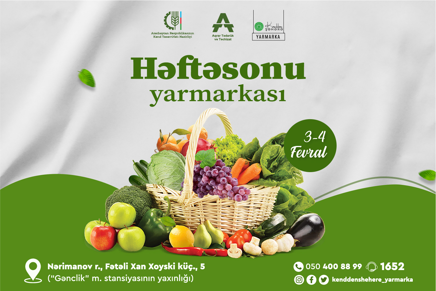 Həftəsonu “Kənddən Şəhərə” yarmarkası keçiriləcək