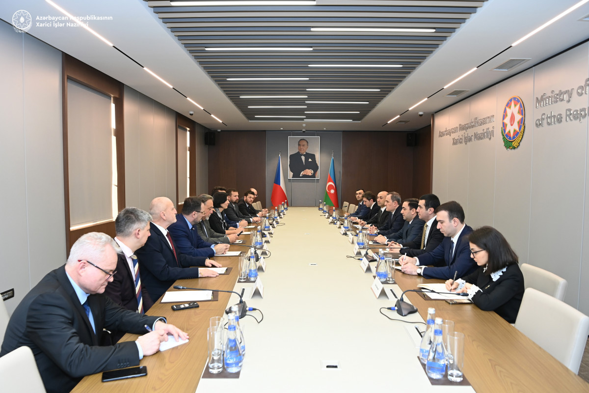 Ceyhun Bayramov Çexiya Deputatlar Palatasının sədrini qəbul etdi