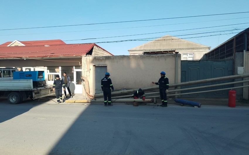 Yol qəzası 3 min abonenti qazsız qoydu