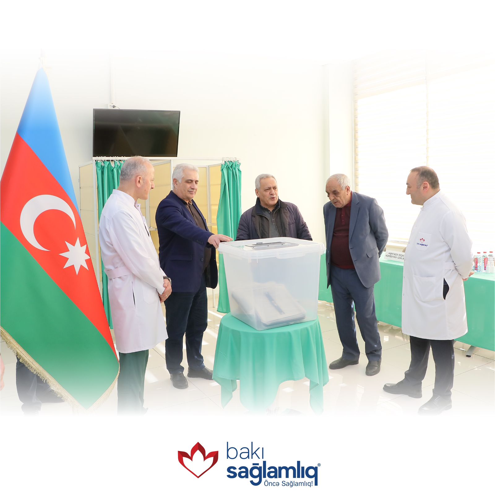 Komissiya üzvləri BSM-də yaradılan seçki məntəqəsində olub