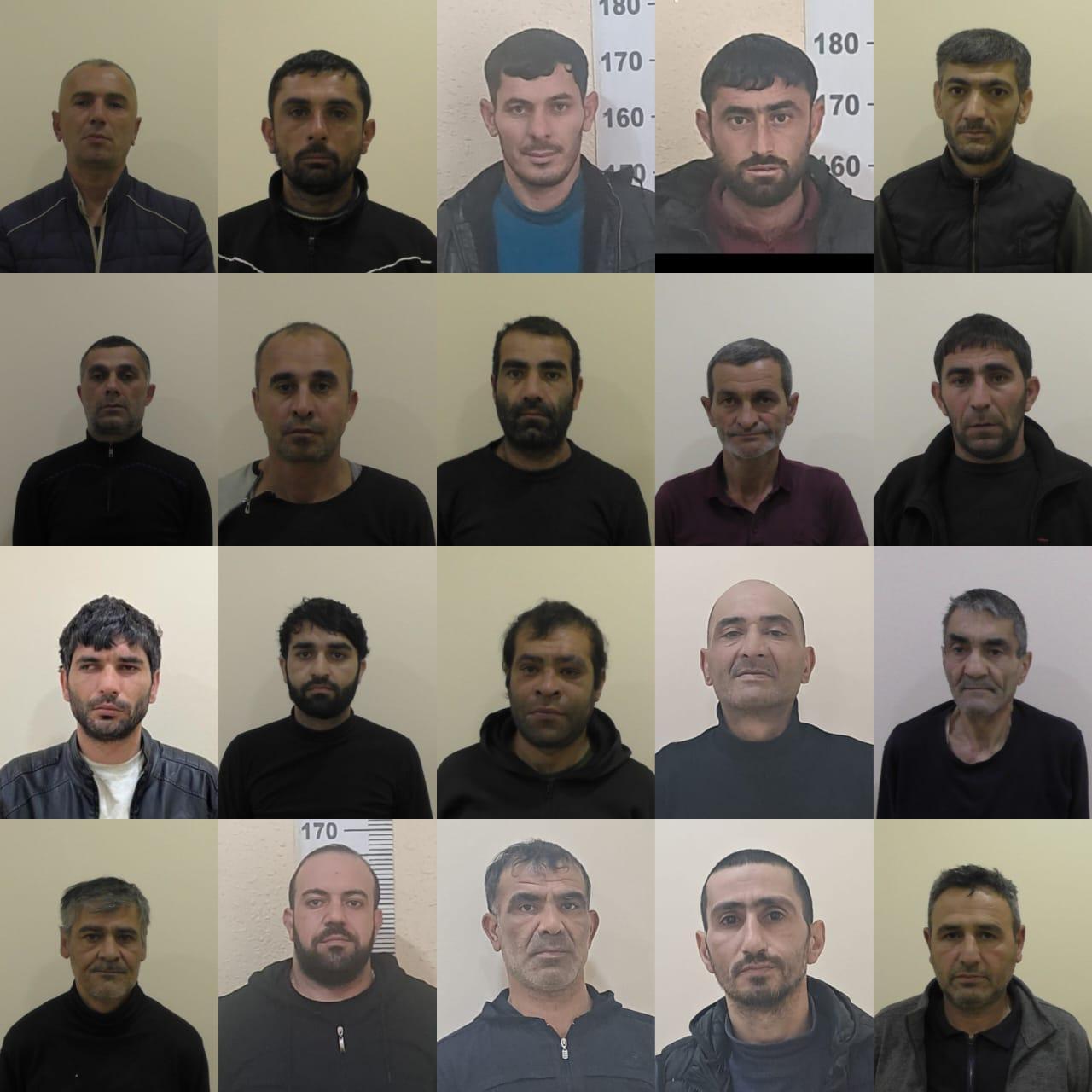 Polis Ağcabədidə əməliyyat keçirdi - 20 nəfər tutuldu