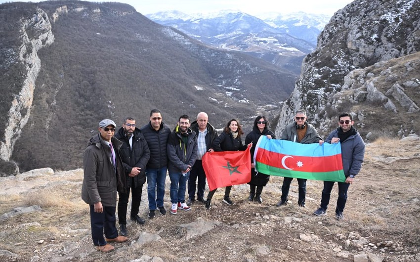Mərakeşli jurnalistlər Qarabağda