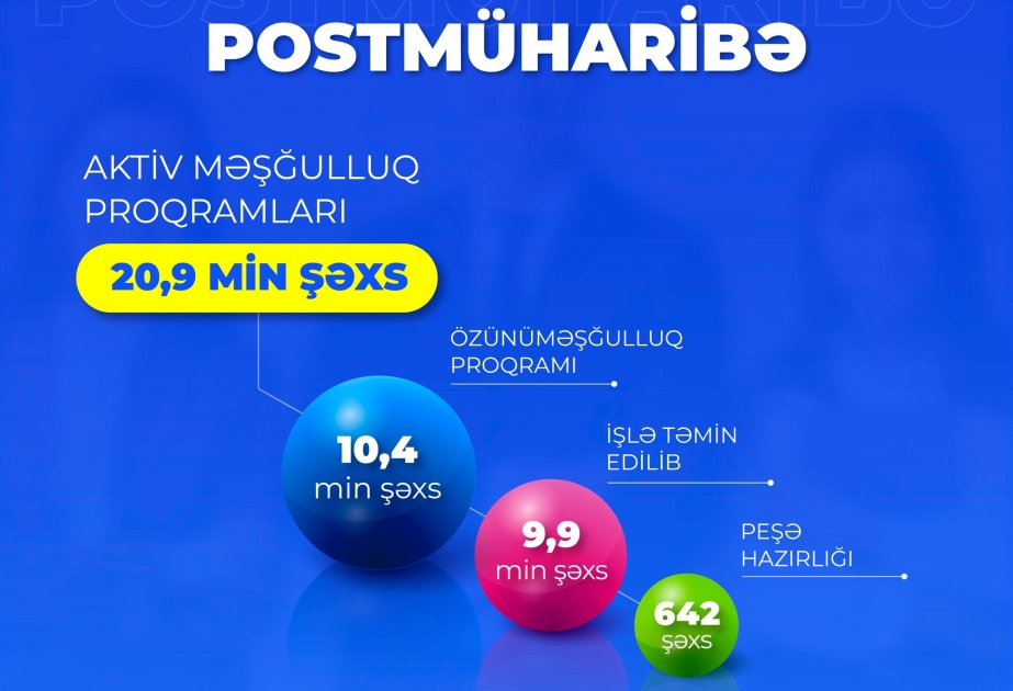 Müharibə iştirakçıları məşğulluq proqramlarına cəlb edildi