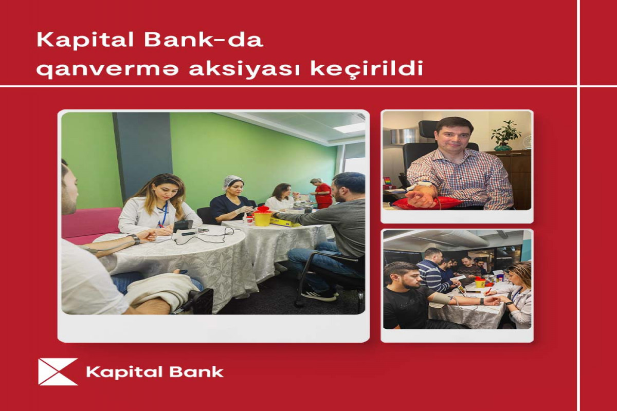 Kapital Bank-da qanvermə aksiyası keçirildi