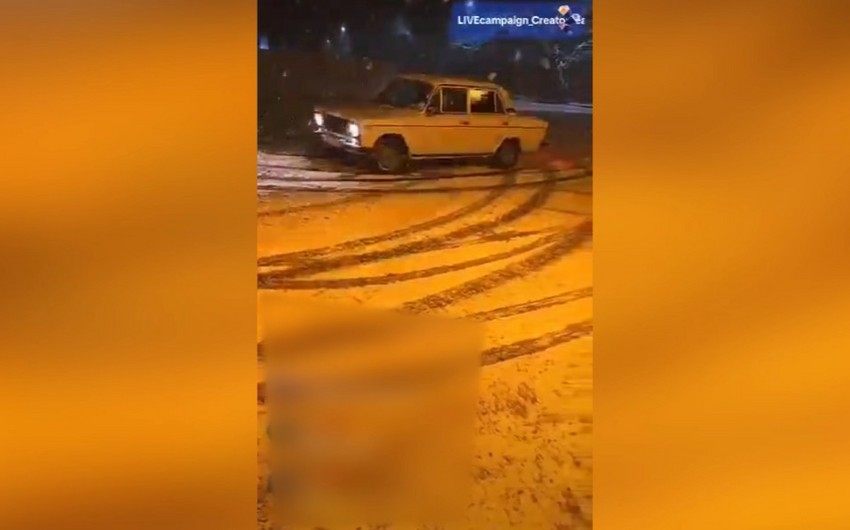 Qarlı havada avtoxuliqanlıq edənlər HƏBS OLUNDU