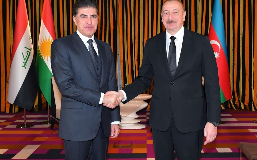 İlham Əliyevlə Bərzaninin görüşü olub
