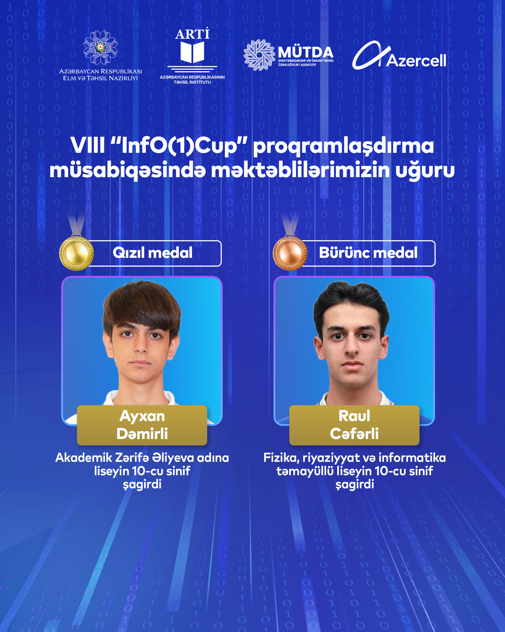 Məktəblimiz beynəlxalq müsabiqədə qızıl medal qazandı