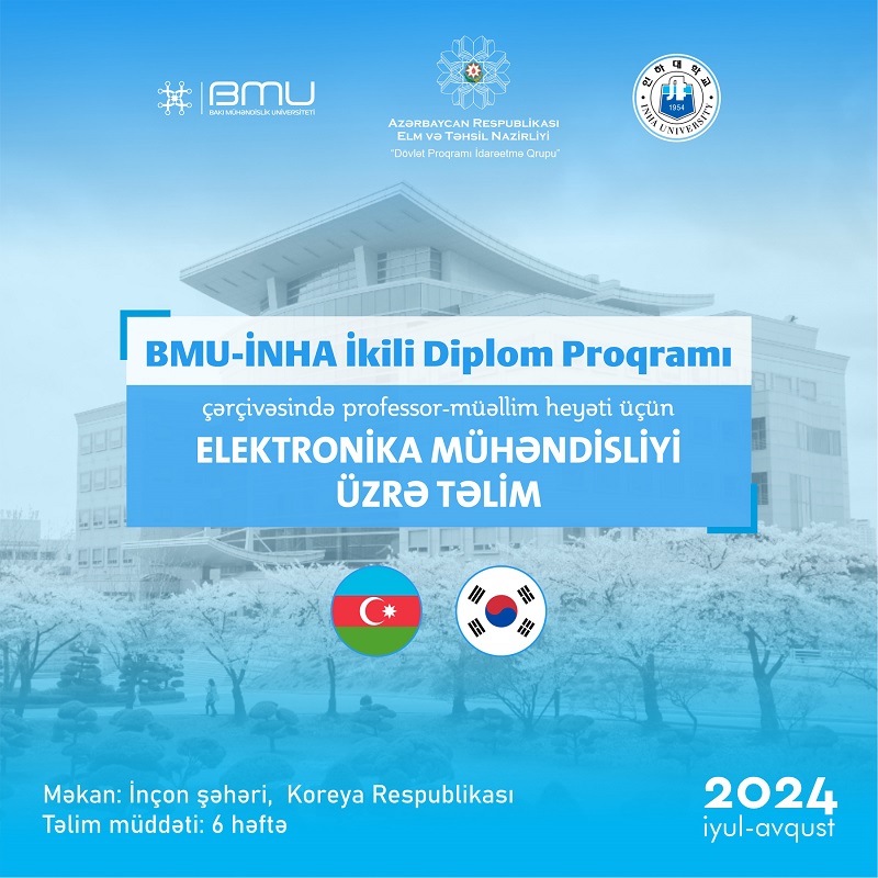 BMU-nun müəllimləri üçün Koreya Respublikasında “Fakültə təlimi”