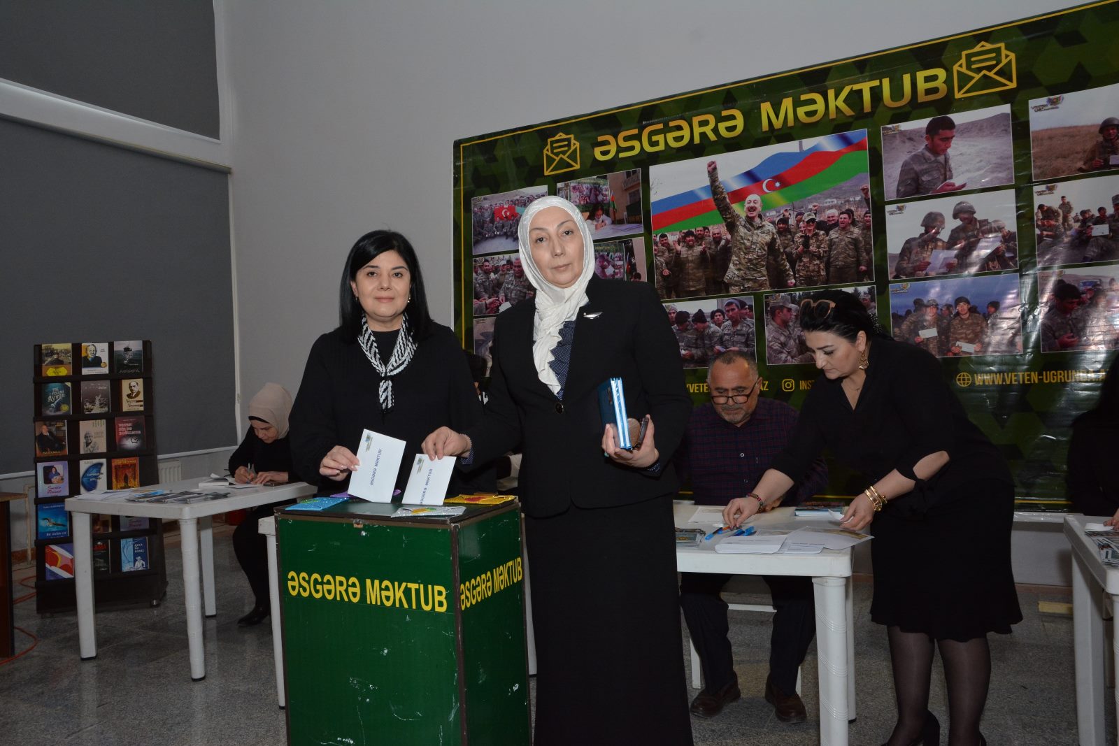 Abşerondan 5000 kitab əsgərlərə göndərildi - FOTOLAR
