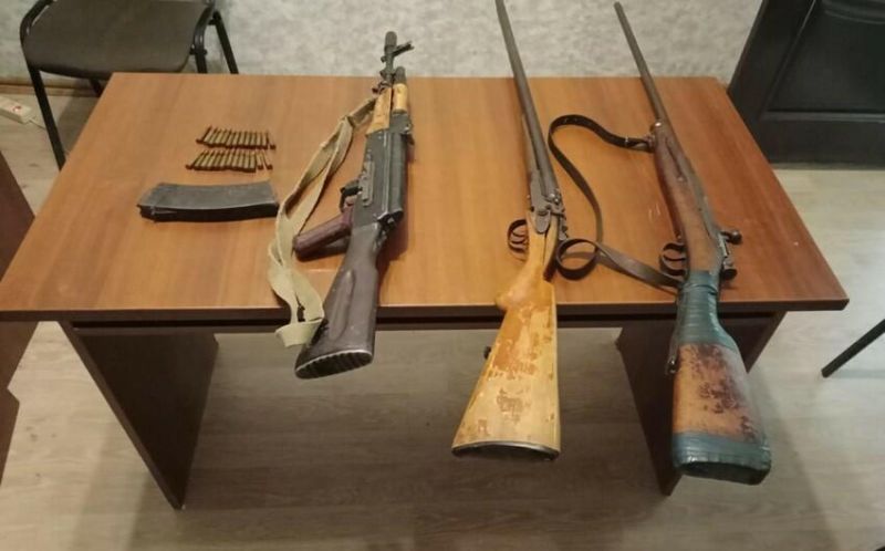 Ötən gün vətəndaşlardan avtomat və tüfənglər götürülüb