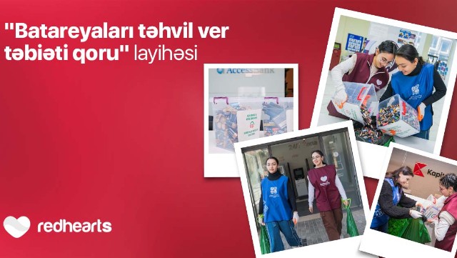 “Batareyaları təhvil ver, təbiəti qoru” layihəsi çərçivəsində 1362 kq batareya toplanıb