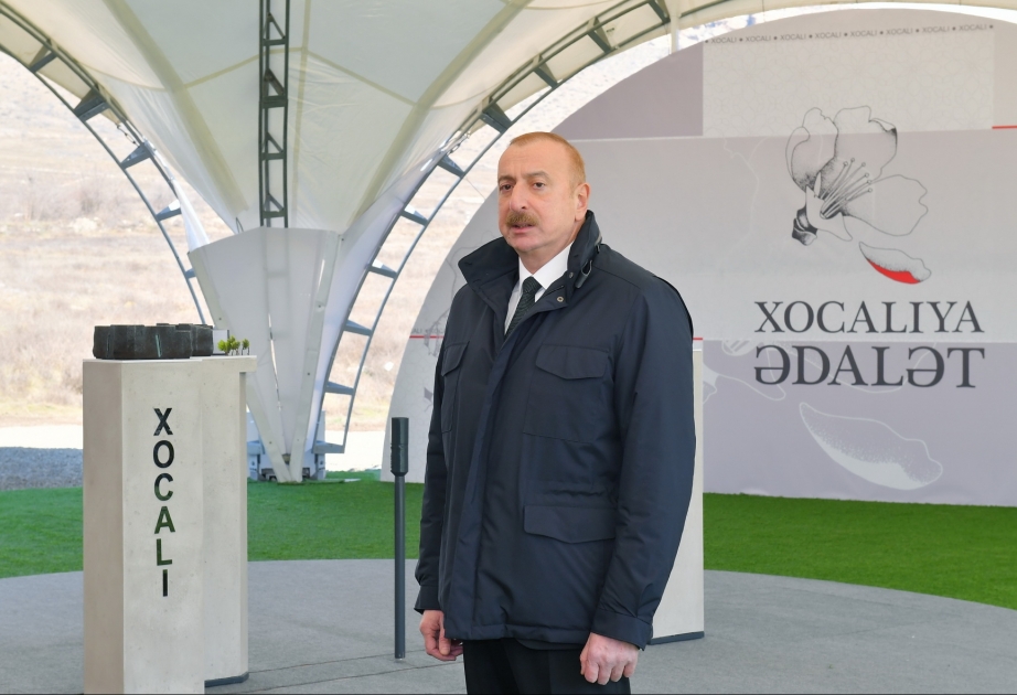 Bu gün Xocalıda olmağımız tarixi ədalətin tam bərpası deməkdir