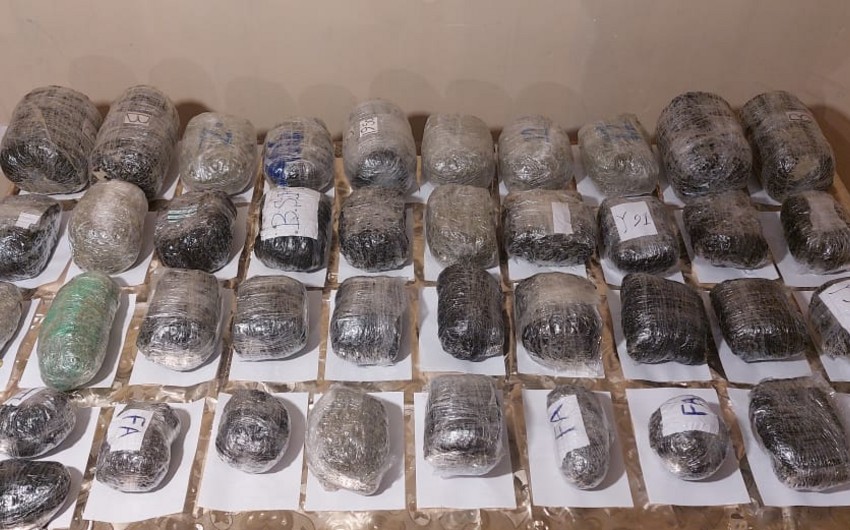 İrandan Azərbaycana 43 kiloqram narkotikin keçirilməsinin qarşısı alındı